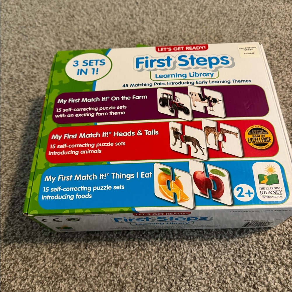 First Steps Learning Library Puzzle Set - Multicolor